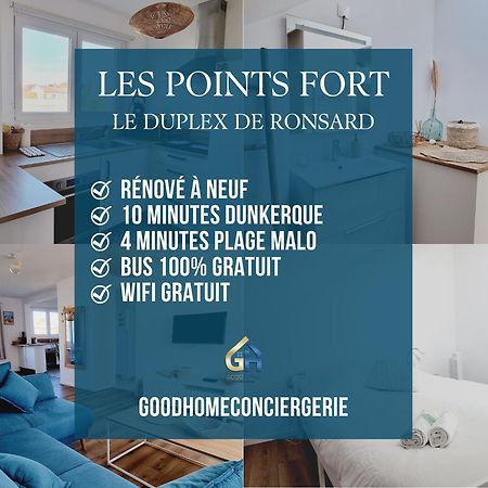*Le Duplex De Ronsard*Plage Et Centre-Ville Dunkirk Exterior photo