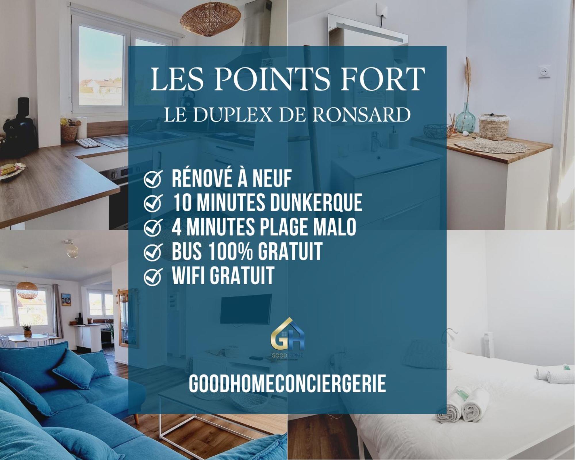 *Le Duplex De Ronsard*Plage Et Centre-Ville Dunkirk Exterior photo